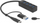 Hub USB DeLOCK 63828, 4 porta USB 3.2 Gen 1, me USB-C edhe USB-A, ngjyrë e zezë