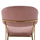 Stol velvet + metal 60×55×100 cm (HM8734.02), rozë