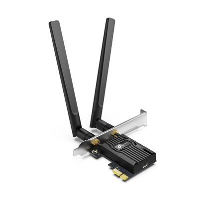 Kartelë rrjeti TP-Link Archer TX10E, Wi‑Fi 6, PCI Express, e zezë
