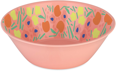 Pjatë e thellë Koziol Nora M Blooms, 16.4 cm, plastike bio circulare, rozë e çelët
