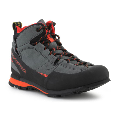 Këpucë hiking La Sportiva Boulder X GTX Mid, Gore Tex, gri me të zezë