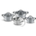 Set tenxheresh Lamart Potto LT1211, 8 copë, të hirta