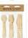 Set takëmesh druri Wooden Cutlery Golden Stars, 16cm, 18 copë, me yje të artë