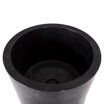 Lavaman konik mermer i zi-gri Φ40×90 cm (HM7808.01), zezë/ gri