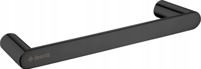 Mbajtëse peshqiri muri Deante Round, 300 mm, çelik inox, e zezë mat