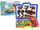 Lodër ndërtimi 3D Construction Blocks Dinosaurs, set me blloqe, me valixhe, shumëngjyrëshe