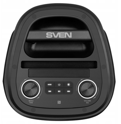 Altoparlant portabël Sven PS-850, 100W, Bluetooth RGB TWS, i zi