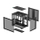 Kasë PC Deepcool CG530U 4F, Tower, 4x ARGB fan, e zezë
