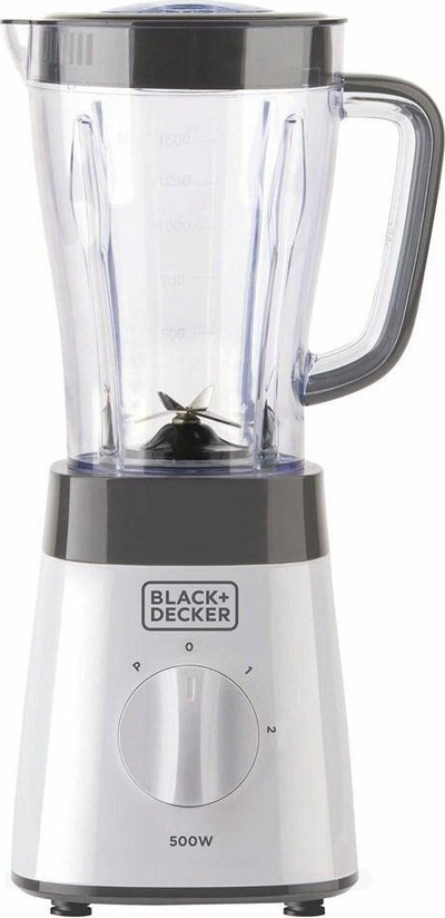 Blender Black+Decker BXJB500E, 500W, 1.5L, i bardhë