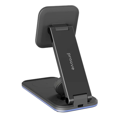 Karikues wireless 3 në 1 Proove Energy Fold, 15W, i zi