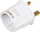 Adapter prizash iBOX IAUKEU, UK në EU, 13A, i bardhë