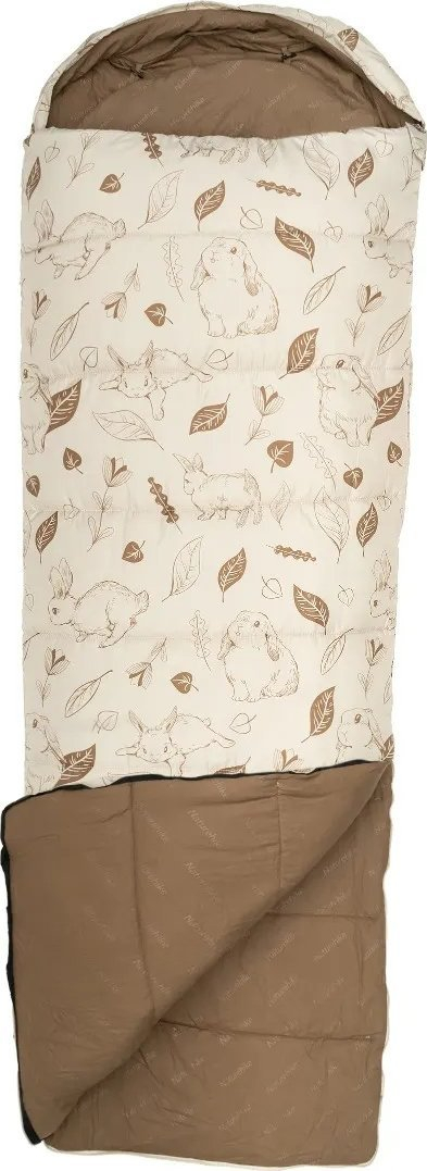 Thes gjumi Naturehike MT300 CNH22SD015 Left, tre-sezonal, mbushje sintetike 300 g/m², bezhë me lepurushë