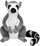 Lodër plushe Beppe Lemur, 33cm, gri