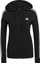 Bluzë me kapuç adidas Womens Essentials 3 Stripes Zip Hoody, me zinxhir t’gjatë, për goca, e zezë