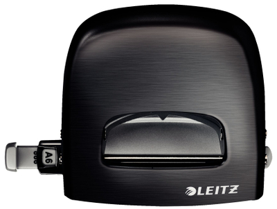 Shpuese letre Leitz 50060094, 30 fletë, metalike, e zezë
