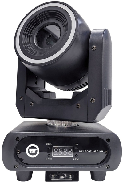 Сценски проектор Light4Me Mini Spot 100 Ring, LED 100W, подвижен, црн