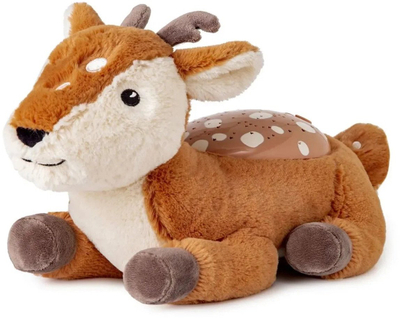 Ноќно светло проектор со ѕвезди Cloud B Twilight Buddies Fawn, 3 бои, авто исклучување, кафеава