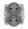 Prizë dyfishe Karlik ICON, 2x(2P+E), 16A 250V, e zezë