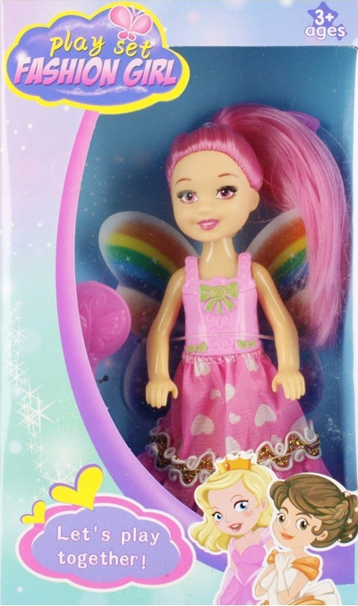 Кукла Самовила MEGA CREATIVE 524396, 15 cm, со додатоци, шарена