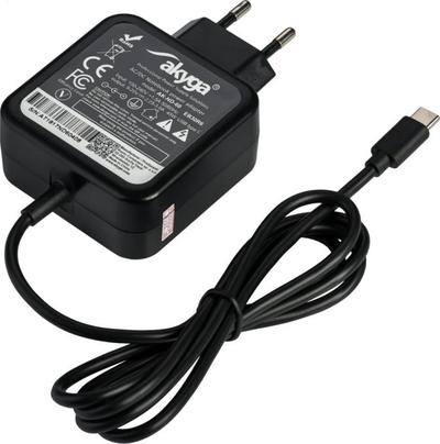 Përshtatës energjie për laptop Akyga 45W, USB-C, 3A, 20V (AK-ND-60)