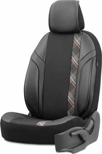 Mbulesë sediljesh Otom HORIZON 1805 OT86745, material tekstili, portokalli, sediljet përpara edhe mrapa