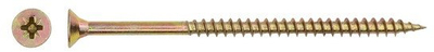 Vida për llamarina Haushalt CHIPBOARD SCREW, 5.0x90 mm, set 10 copë, e verdhë