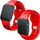 Rrip silikoni 3mk për Apple Watch 38 40 41mm, universal, i kuq