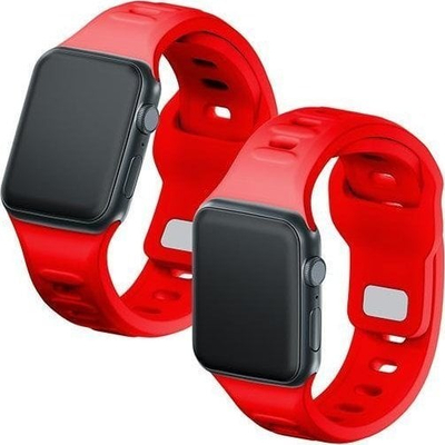 Rrip silikoni 3mk për Apple Watch 38 40 41mm, universal, i kuq
