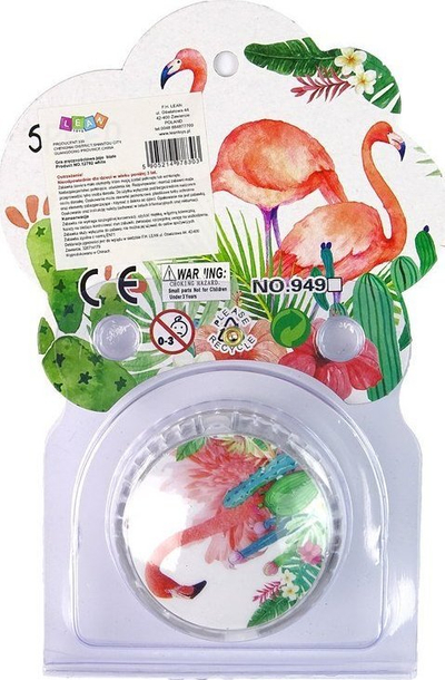 Yo-yo lodër Leantoys Flaming, plastikë, motiv flamingo, shumëngjyrëshe