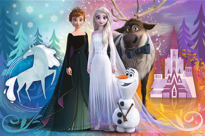 Puzzle Trefl Frozen Super Maxi, 24 pjesë, për fëmijë 3+