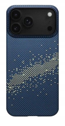 Mbulesë telefoni Pitaka Ultra-Slim për Apple iPhone 17 Pro Max, MagSafe, fibra aramidi, blu e verdhë