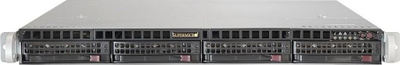 Kasë serveri Supermicro SuperChassis CSE-813MFTQC-505CB, 1U rack, furnizim energjie 500W, e zezë