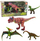 Set lodrash figurina dinosaurësh, 4 copë, elemente të lëvizshme, shumëngjyrëshe