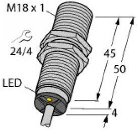 Senzor induktiv TURCK BI8-M18-AP6X, M18, Sn 8mm, 10-30V DC, PNP 1NO