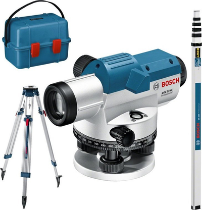 Nivel optik Bosch GOL32G me trekëmbësh BT160 dhe shtyllë GR500