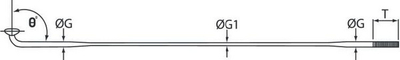 Fije rrote biçiklete Cn Spoke DB454, 260mm, 144 copë, të zeza