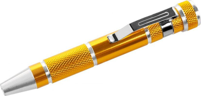 Kaçavidë precize Rebel Precision Screwdriver, 9 bitë, xhepi, gri