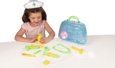 Set doktori për fëmijë Peppa Pig Nurse, me valixhe, shumë aksesorë, shumëngjyrësh
