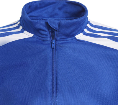 Bluzë sportive për kalamaj Adidas Squadra 21 Jr GP6469, Aeroready, me zinxhir 1/4, blu