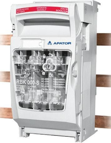 Çelës shkyçës me siguricë Apator RBK 000 pro SD M, terminale me vida M8, deri 70mm2, gri