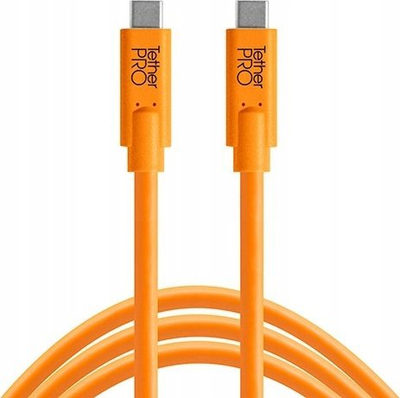 Kabllo USB TetherTools TetherPro USB C në USB C, 0.9m, portokalli