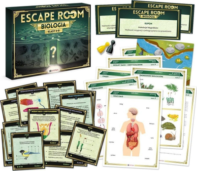 Lojë edukative Escape Room Biology, biologji, 10 14 vjeç, shumëngjyrëshe