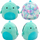 Lodër pellushi Squishmallows Cascade SQCR05477, 40cm, breshkë teal me karapacelë tie dye shumëngjyrësh