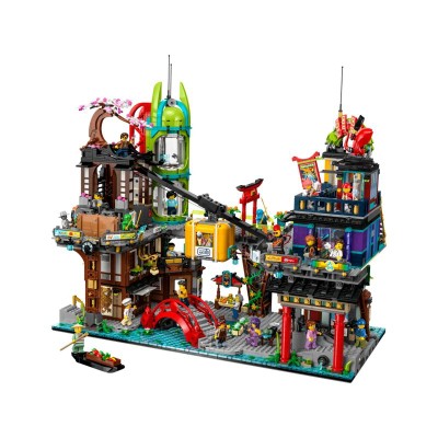 Set ndërtimi LEGO Ninjago City Markets 71799, 6163 pjesë, për moshat 14+, shumëngjyrësh