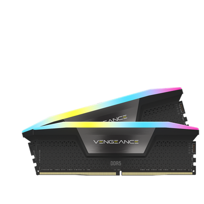 Memorie RAM CORSAIR Vengeance RGB, 32GB DDR5, 7200MHz, e zezë