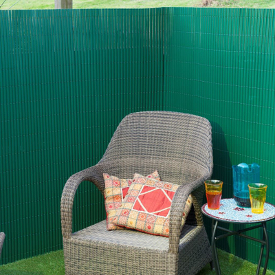 Ekran privatësie për kopsht Nature Double Sided, PVC, 1x3 m, jeshil
