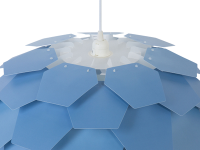Lampë varëse Beliani Segre L, stil skandinav, PVC, blu