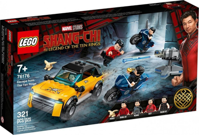 Set ndërtimi LEGO Marvel 76176 Escape of the Ten Rings, lojë aksioni, shumëngjyrësh