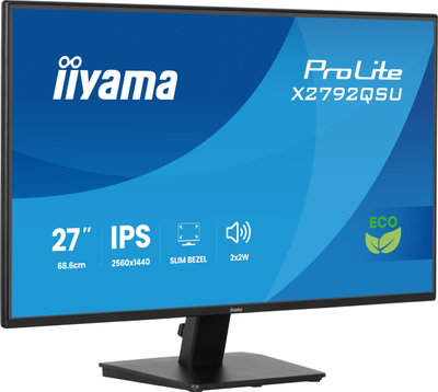 Monitor Iiyama ProLite X2792QSU, 27", QHD IPS, kornizë e hollë