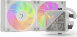 Ладилник за процесор со вода Valkyrie V240 Lite, 240 mm, all in one, бел